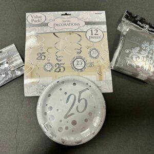 25th Anniversary Decorations