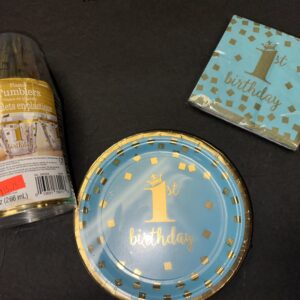 Gold 1st Birthday Boy