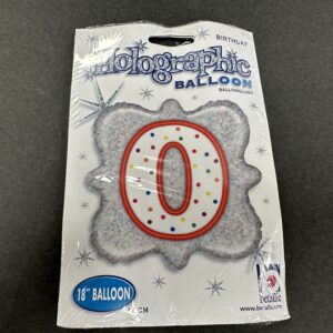 18" Holographic Number Mylar's