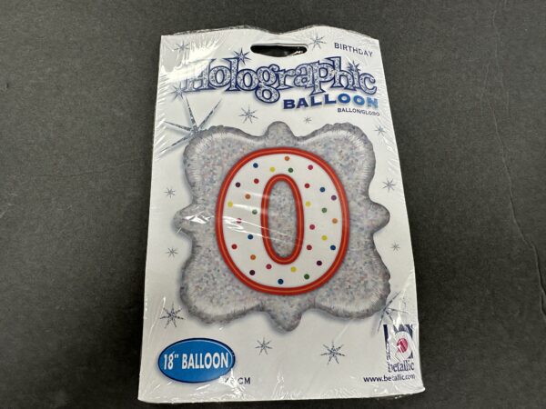 18" Holographic Number Mylar's