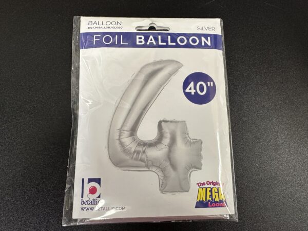 Silver 40" Number Balloons - Image 5