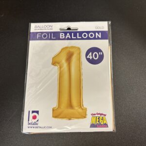 Gold 40" Number Balloons