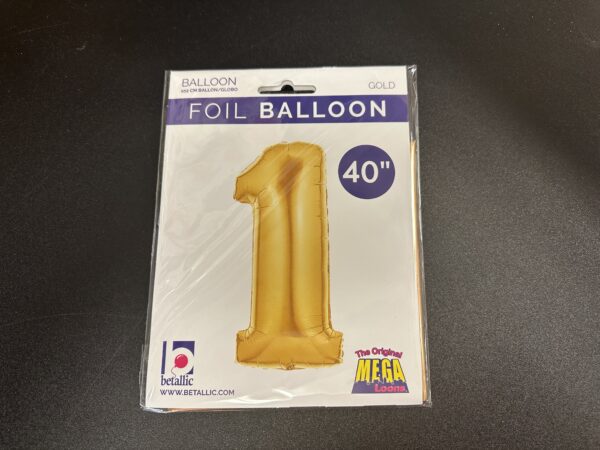 Gold 40" Number Balloons