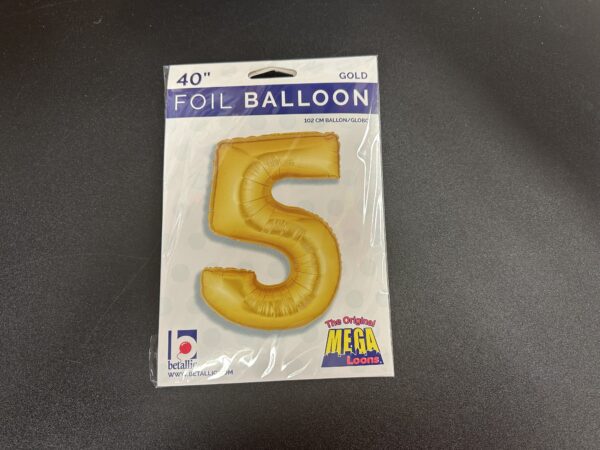 Gold 40" Number Balloons - Image 5