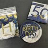 Navy and Gold 50th Birthday